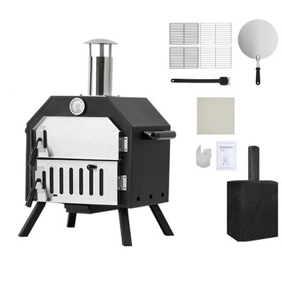 Acekool Wood-Fired Pizza Oven on Wheels for Outside