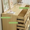 Buenhomino Fluted 6 Drawers Dresser, 47" Wide Modern Chest of Drawers, Dresser TV Stand, Wood Drawer Organizer for Bedroom, Living Room, Hallway - 4 of 4