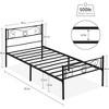 Bed Frame Platform with Headboard and Footboard - 4 of 4