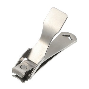 Unique Bargains Nail Clippers Nail Cutter for Nail Care for Thick Nail Silver Tone Stainless Steel 1 Pc - 1 of 4