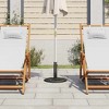 vidaXL Umbrella Base Patio Parasol Umbrella Stand Weighted Base Cast Iron - Green Ø 15.7" x 12.6" - 3 of 4