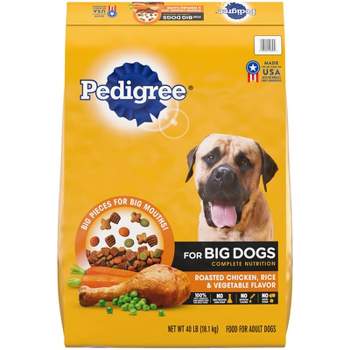 Pedigree Roasted Chicken, Rice & Vegetable Flavor Big Dogs Adult Complete Nutrition Dry Dog Food - 40lbs