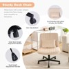 Racxily Adjustable Swivel Criss-Cross Chair, Linen Office Chairs, Vanity Chair, Desk Chair - 3 of 4