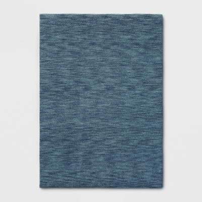 5'X7' Heathered Woven Spacedye Design Loomed Area Rug Blue - Project 62™