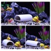 Unique Bargains Ceramic Aquarium Hideaway Rock Cave Fish Tank Decoration White 4.72"x2.32"x1.57" - 4 of 4