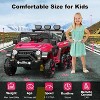 Coucheta 24V Kids Power Wheels Truck, 6-Wheel All-Terrain Ride-On Car with Parent Remote Control, 3 Speeds, Bluetooth Music - 2 of 4