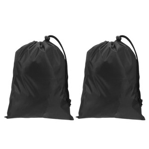 Unique Bargains Tear-Resistant Polyester Traveling Laundry Bag with Drawstring 2 Pcs - 1 of 4