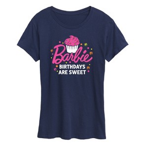 Women's - Barbie - Birthdays Are Sweet Short Sleeve Graphic T-Shirt - 1 of 4