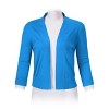 Women’s 3/4 Sleeve Cropped Cardigan Sweaters Open Front Knit Short Bolero Shrugs - 3 of 4