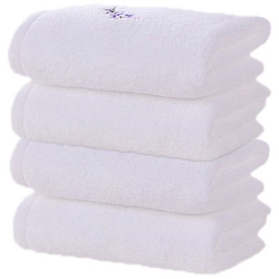 REGALWOVEN Bathroom Home Decor Cotton Soft Absorbent Floral Embroidered Hand Towel 13" x 29"