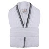 All-Season Unisex Cotton Terry Lounge Bathrobe with Embroidery by Blue Nile Mills - 2 of 4