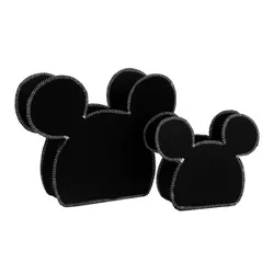 Disney Mickey Mouse Shaped Felt Nursery Storage Caddy - 2pc