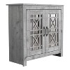 30.2 in. H x 30.9 in. W Wood Shoe Cabinet - 3 of 4