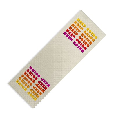 Showmemars KEEP GOING POSITIVE QUOTE (6mm) 24" x 70" Yoga Mat - Society6
