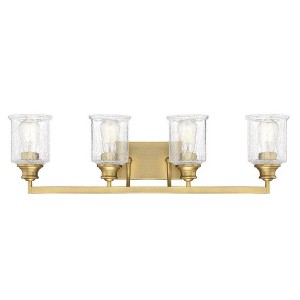 Savoy House Hampton 4 - Light Vanity in  Warm Brass - 1 of 4