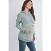 Hello Miz Women's Double Layer Long Sleeve Maternity Nursing Hoodie - 2 of 4