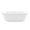 Cesicia 67 in-L  x 31 in-W  x 23 in-H Glossy White Dual Ended Freestanding Soaking Bathtub - 2 of 4
