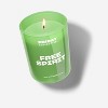 8oz 1-Wick Glass Free Spirit Candle Green - Friday Collective: Soy Wax Blend, Essential Oils, Jar, 35h Burn Time - 2 of 4