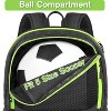 Multi-Sport Backpack with Ball Holder, Water-Resistant Soccer Bag for Large Gym Bag for Sports Gear - 3 of 4