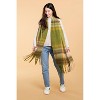 Design Imports Cozy Plaid Scarf - Green - 4 of 4