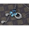 Anna-Kaci Women's Triple Teardrop Crystal Pendant Necklace, Sparkling and Elegant Design with Adjustable Chain for Special Occasions - Teardrop - 3 of 4