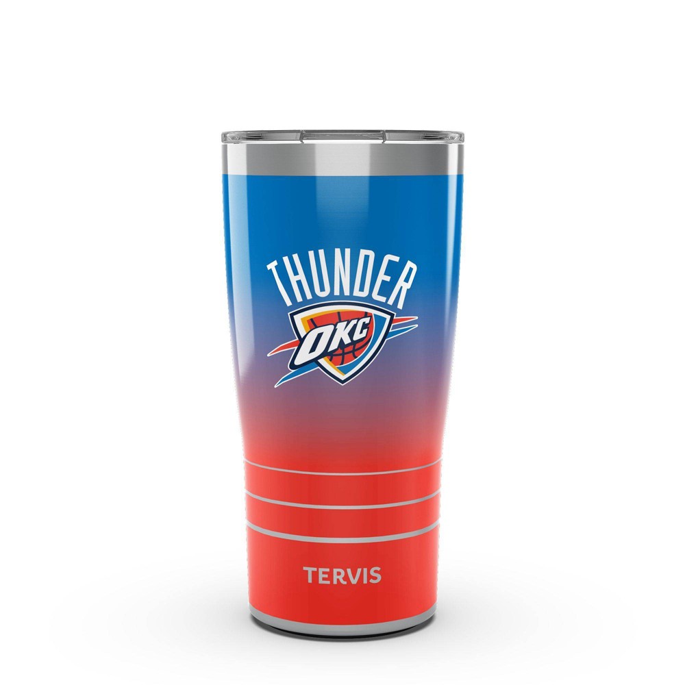 Photos - Glass NBA Oklahoma City Thunder 20oz Ombre Stainless Steel Tumbler