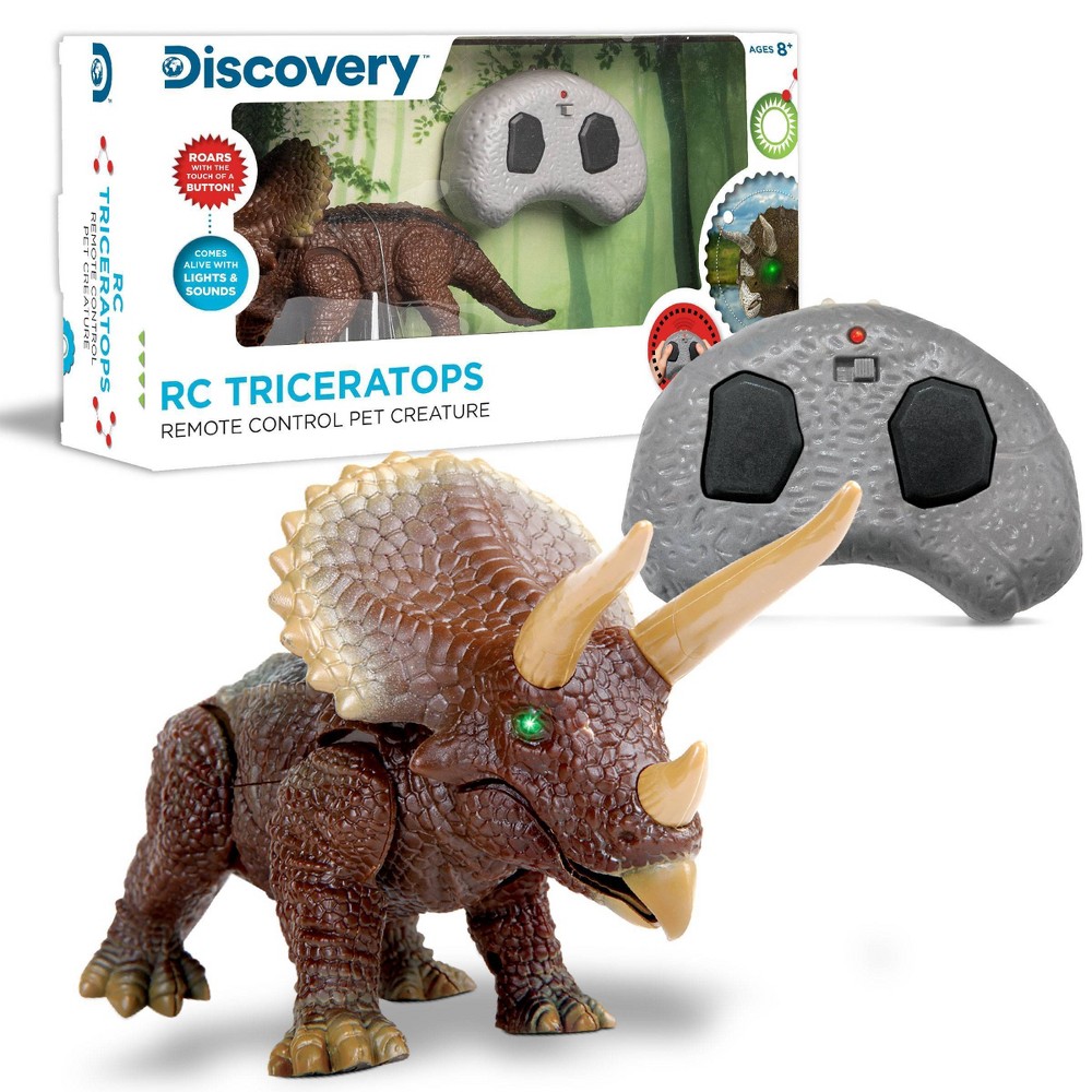 Discovery Kids Triceratops LED Infrared Remote Control (RC) Toy