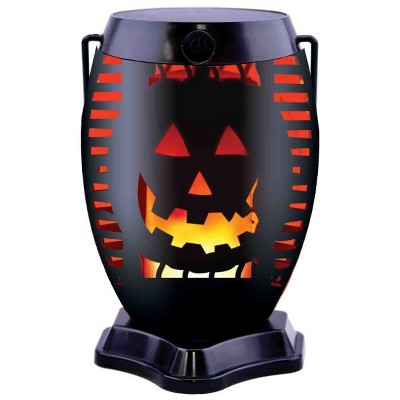 Halloween LED Flickering Flame Lantern - Scary Pumpkin