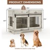Large Dog Furniture Crate, 47 Inch Furniture Style Dog Crate with Removable Divier for Large/Medium/Small Dogs - 2 of 4