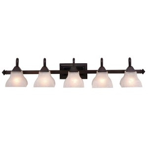 Vaxcel Cardiff 5 - Light Vanity in  Oil Burnished Bronze - 1 of 4