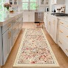 Acekool Modern Floral Area Rug Washable Non-Slip Foldable Soft Faux Wool for Living Room Bedroom Kitchen - 2 of 4