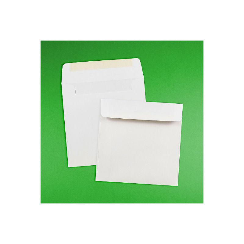 JAM Paper 6 x 6 Square Invitation Envelopes White 25/Pack (28416), 4 of 5