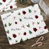 Personalization Mall Watercolor Christmas Icons Wrapping Paper Roll - 4 of 4