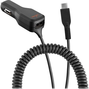 Ventev 20W Ultrafast Dual Usb A And Usb C Car Charger And Connected Usb C Cable Gray - 1 of 1
