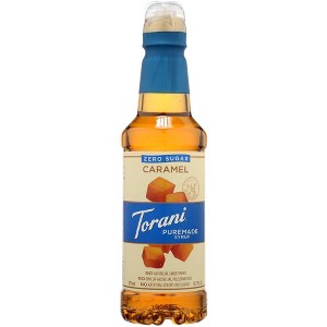 Torani Puremade Caramel Zero Sugar Syrup - Case of 4 - 12.7 oz - 1 of 1