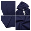 Women Long Sleeve Hooded Sweatshirt Midi Dress - 4 of 4