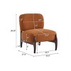 Lounge Chair with Solid Wood Frame,Upholstered Accent Chair for Living Room,Bedroom,Reading Nook or Office-Maison Boucle - 3 of 4