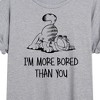 Women's - Garfield - I'm More Bored Than You Oversized Graphic T-Shirt - 2 of 4