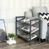 SONGMICS 6-Tier Shoe Rack Storage, Metal Shoe Organizer Stand Stackable Shoe Rack Shelf, with Adjustable Flat or Angled Shelves - 3 of 4