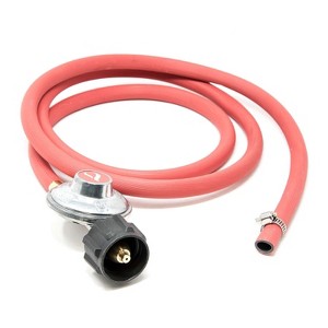 GasOne 6 ft Low Pressure Propane Regulator and Hose Connection Kit for LP/LPG Most LP/LPG Gas Grill, Heater and Fire Pit Table 2102 - 1 of 4