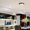 Portage Bay Flush Mount Ceiling Light Modern Lighting Fixture, Alabaster Glass Shade for Bedroom Kitchen Hallway, 11 Inch, Bronze - 4 of 4