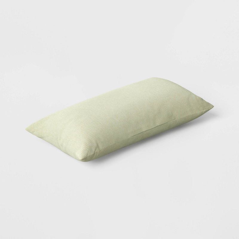 12"x24" Solid Woven Rectangular Outdoor Lumbar Pillow - Threshold™, 4 of 6