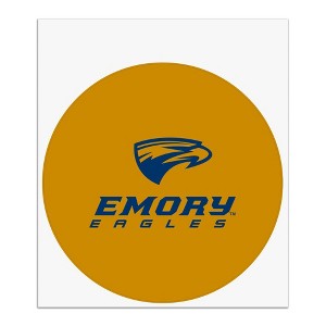 Emory University Secondary Logo Automotive Car Window Locker Circle Bumper Sticker - 1 of 4