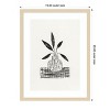 Amanti Art Still Life With a Vase and Five Leaves by Alisa Galitsyna Wood Framed Wall Art Print - 4 of 4