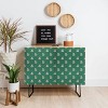 Maritza Lisa Retro Pink Leaf Pattern Credenza - Deny Designs - 3 of 3