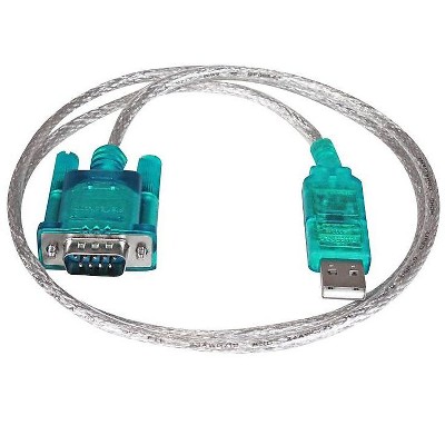 StarTech 3' USB To RS232 DB9 Serial Adapter Cable ICUSB232SM3