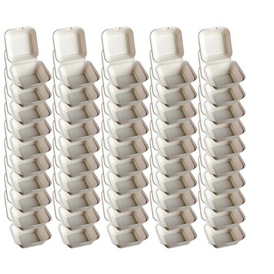 Responsible Products 6" x 6" x 3" Clamshell Single Compartment Sugarcane - Pack of 50