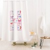 Deny Designs April Lane Art Fancy Bow Monogram Shower Curtain - 2 of 3