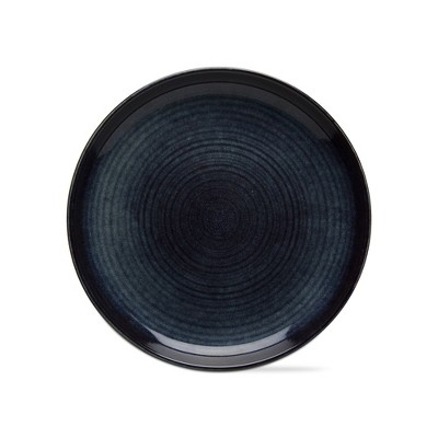TAG Loft Speckled Reactive Glaze Stoneware Dinnerware Plate 11.25 inch Midnight Blue Dishwasher Safe Set 4