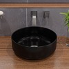 ALFI ABC907-BM Black Matte 15Inch Round Above Mount Ceramic Sink - 2 of 4